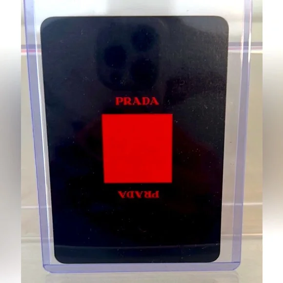Prada 3 of Hearts Playing Card in Protective Sleeve - Picture 1 of 2